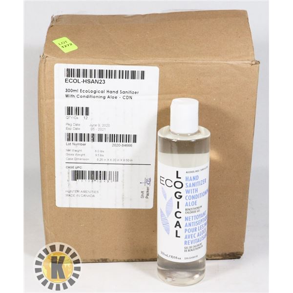 CASE OF ECOLOGICAL HAND SANITIZER WITH
