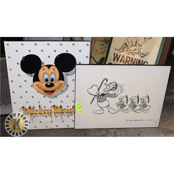 2 DISNEY WALL ART