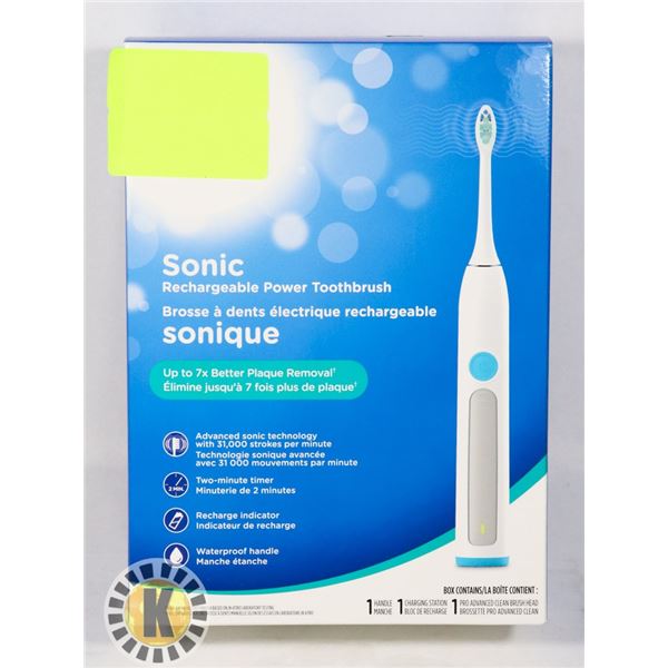 NEW RECHARGEABLE TOOTHBRUSH