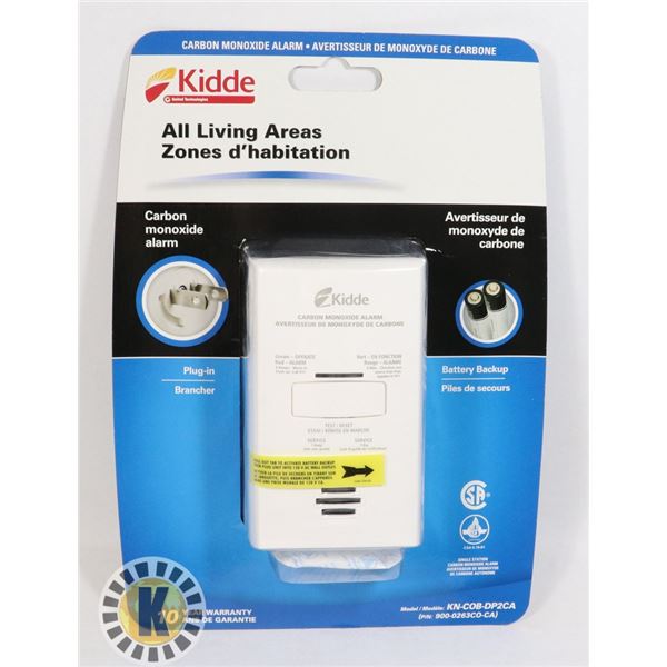 NEW KIDDE ALL LIVING AREAS CARBON MONOXIDE ALARM