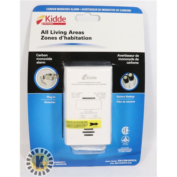 NEW KIDDE ALL LIVING AREAS CARBON MONOXIDE ALARM