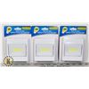 Image 1 : THREE NEW LED WALL TAP LIGHTS (MOUNT ANYWHERE)