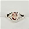Image 1 : 10K WHITE GOLD RARE COLOR CHANGE GARNET(0.4CT)