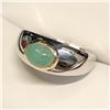 Image 2 : SILVER SAKOTA EMERALD(1.3CT)  RING (~SIZE 8.75)