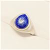 Image 2 : SILVER LAPIS(4.8CT)RING (~SIZE 6.5)(~WEIGHT