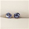 Image 1 : 10K YELLOW GOLD TANZANITE EARRINGS