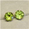 Image 5 : 10K YELLOW GOLD PERIDOT(1.7CT) EARRINGS