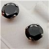 Image 3 : 10K WHITE GOLD BLACK MOISSANITE(1.9CT) EARRINGS