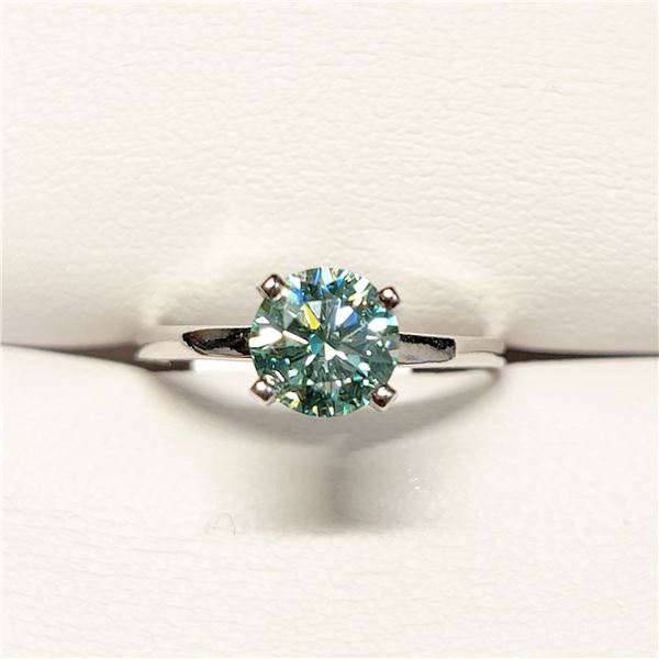 10K WHITE GOLD MOISSANITES(1.05CT)  RING