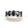 Image 1 : 10K YELLOW GOLD BLUE SAPPHIRES(3.3CT)  RING