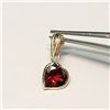 Image 1 : 14K YELLOW GOLD GARNET(1.4CT)  PENDANT