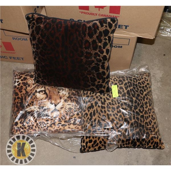 ESTATE LEOPARD THEMED THROW PILLOWS