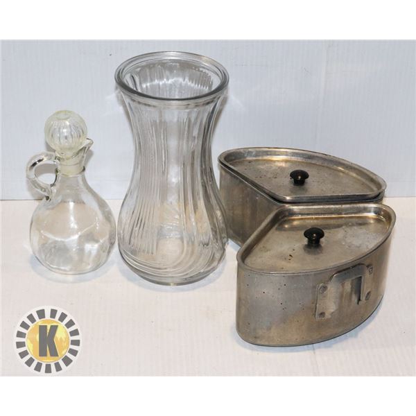 2 DECANTERS AND MORE