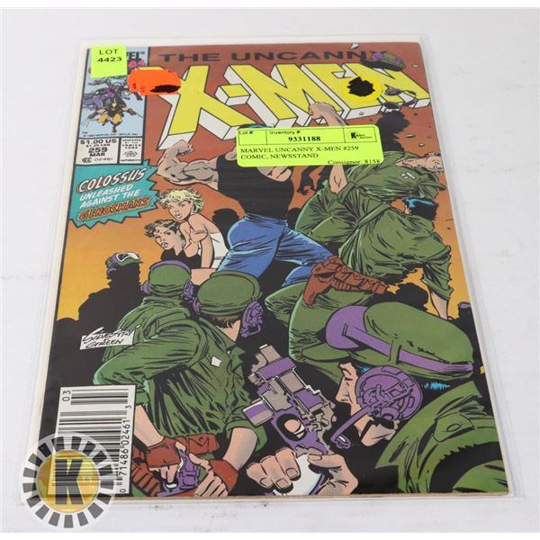 MARVEL UNCANNY X-MEN #259 COMIC, NEWSSTAND