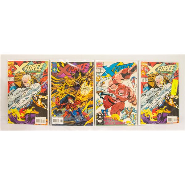 LOT OF 4 MARVEL COMICS X-FORCE