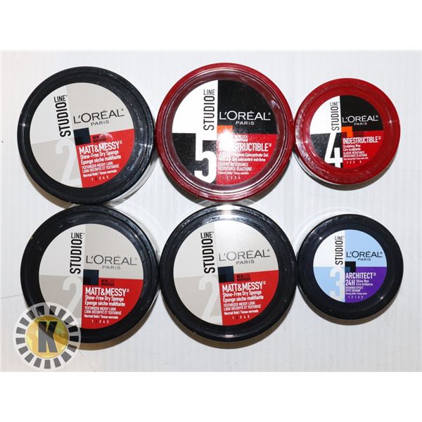 BAG OF L'OREAL SHINE WAX AND GEL