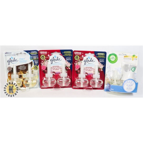 ASSORTED BAG OF AIR WICK & GLADE ESSENTIAL OILS