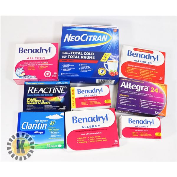 BAG OF REACTIVE, BEDARY, ALLEGRA AND MORE