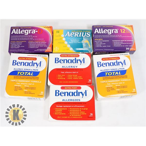 BAG OF BENADRYL, ALLEGRA