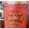 Image 2 : Storage Chest With Eastern Inspired Artwork - As Is, 18" x 42.5" x 20.5"