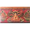 Image 4 : Storage Chest With Eastern Inspired Artwork - As Is, 18" x 42.5" x 20.5"