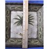 Image 3 : Decorative Square Plate - Palm Trees
