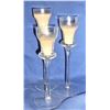 Image 1 : THREE Glass Candlesticks