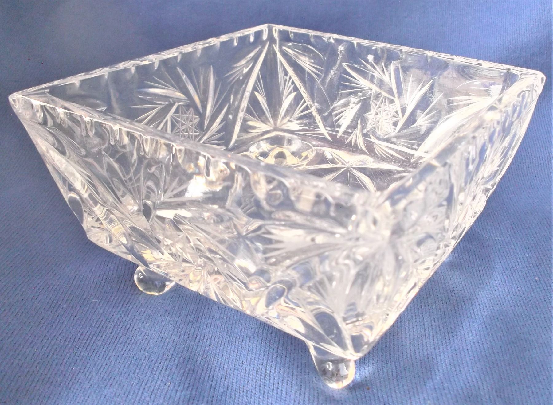 Lead Pinwheel Crystal Ashtray/Candy Dish