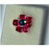 Image 1 : Natural Vivid Red Rare Burma Jedi Spinel & Sapphire