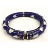Image 1 : Natural Tibet Hand Made Lapiz Lazuli & Sea Shell Bangle