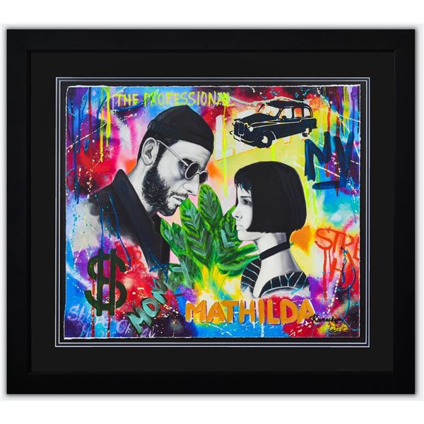 Nastya Rovenskaya- Original Mixed Media on Paper "Leon"