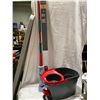Image 1 : Mop, bucket and drapery rod set