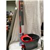 Image 1 : Mop, bucket and drapery rod set