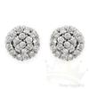 Image 1 : Genuine 3.04 ctw Diamond Cluster Earrings 14K Gold
