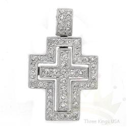 Genuine .49 ctw Diamond Pendant 14K White Gold