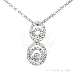Pendant 0.29 & Diamond 14K White Gold
