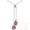 Image 1 : Necklace 5.03 ctw Amethyst & Diamond 14K Gold
