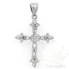 Image 1 : Genuine .70 ctw Diamond Cross Pendant 18K Gold
