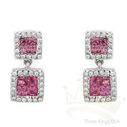 Earrings 0.37 ctw  Diamond 14K White Gold