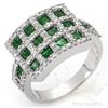 Image 1 : Ring 2.03 ctw Emerald & Diamond 14K White Gold