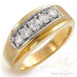 Genuine .55ct Diamond Engagement Ring Yellow Gold