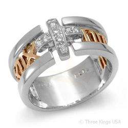 Ring 0.13 & Diamond 14K White Gold