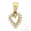 Image 1 : Jewelry .30 ctw Diamond Heart Pendant 14K Y Gold