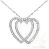 Image 1 : Jewelry .58 ctw Diamond Heart Necklace 14K Gold