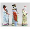 Image 2 : Chinese Porcelain Statues Fu Lu Shou