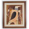 Image 2 : Cuban Modernist Oil on Canvas Signed Wilfredo Lam