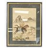 Image 2 : Korean Watercolor Hunting Scene Signed Painting