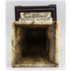 Image 3 : Chinese Old White Jade Square Vase with Stand