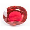 Image 1 : 40.35ct Oval Cut Blood Red Natural Ruby GGL
