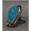 Image 2 : NATIVE AMERICAN NAVAJO SILVER AND TURQOIUSE RING
